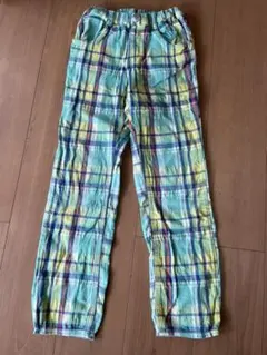 ムージョンジョン　140チェックパンツ