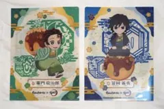 鬼滅の刃 冨岡義勇 竈門炭治郎 銀だこクリアフ アイル2枚セット