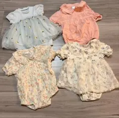 アプレレクール、バースデイなどロンパース・カバーオール 4点セット