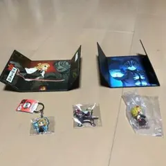新品鬼滅の刃煉獄杏寿郎キーホルダー、ピンバッジ、フィギュア、ミニ屏風セット