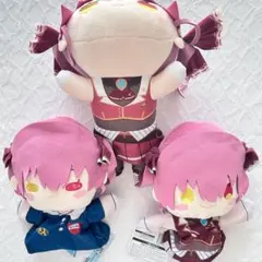 ホロライブ 寝そべり ぬいぐるみ 宝鐘マリン 3点セット