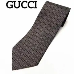 GUCCI(グッチ) シルク　ネクタイ　Gロゴ　総柄　ダイヤ柄のサムネイル