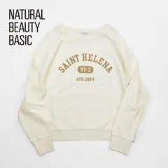 【美品‼️】今季人気！ロゴスウェット カレッジ アイビー ナチュラルビューティー