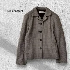 ルイシャンタン【38】ジャケット 千鳥格子柄 チェック ブラウン系 日本製のサムネイル