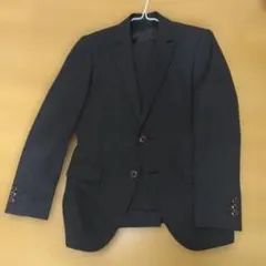 ネイビー ストライプ ビジネススーツ 2つボタン