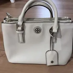 Tory Burch ハンドバッグ ホワイト ネイビーのサムネイル
