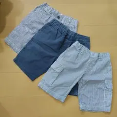 UNIQLO ハーフパンツ 3点セット 130cm Sサイズ