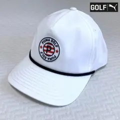 新品 プーマゴルフ セミフラット テックキャップ 白