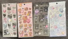 サンリオ　キラキララインストーンシール　　4種