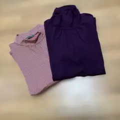 Timothy M 赤白ストライプ & Basic Land M 紫　2枚セット