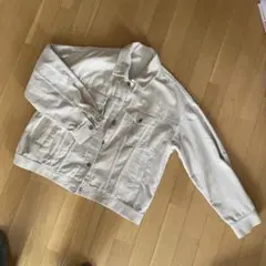 GU コーディロイ　デニムジャケット XL オフホワイト