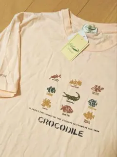 新品タグ付き★クロコダイル★（LL）ピンクの大きめTシャツ