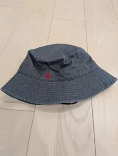 ベビー 帽子 50cm RALPH LAUREN グレー バケットハット