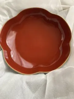 秀峰 花瓶 花器 陶器 木箱付き 山水図 朱泥 - メルカリ