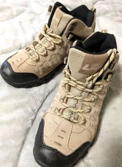 【美品】LAD WEATHER トレッキングシューズ ベージュ 登山靴レディース
