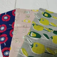 サニタリーポーチ 3枚組 北欧柄フラワー