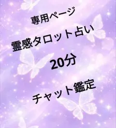 専用です。霊感タロット占い20分鑑定