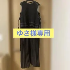 RADIATE デニムプリーツノースリーブワンピース　ベスト付き　新品タグ付き