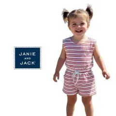 JANIE AND JACK ボーダー ロンパースのサムネイル