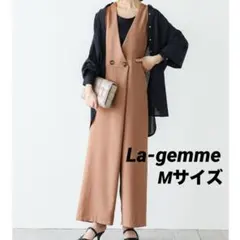 La-gemme/Mサイズ/くすみピンク/ラップ風オールインワン/キレイめ