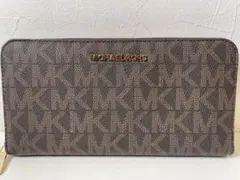 【新品未使用】MICHAELKORS ジェットセット　トラベル　長財布ブラウンのサムネイル