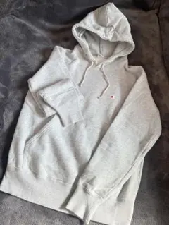 Champion グレー フード付きパーカー