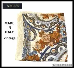 ITALY製　AXCESS 大判スカーフ ペイズリー 花柄 135cn ×135のサムネイル
