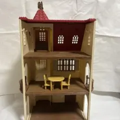 シルバニアファミリー 3階建て 赤い屋根のエレベーターのあるお家