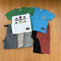 男の子　Tシャツ&ハーフパンツ　夏服おまとめ7点