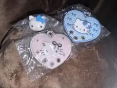 ハローキティ刺繍カスタムキーホルダー　ファッションリング