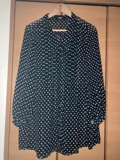シースルードット柄チュニック