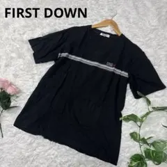 FIRST DOWN Tシャツ　半袖 ブラック　Mサイズ　ロゴ