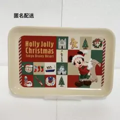 ディズニークリスマス　スーベニアプレート　ミッキーマウス　薄茶色