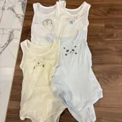 ベビー肌着 90cm 動物柄4点セット