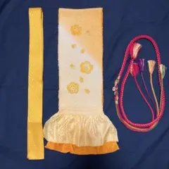 成人式　帯締め、帯揚げ、重ね襟(伊達襟)セット
