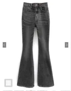 GRL ストレッチフレアデニムパンツ cu535 ブラック Sサイズ