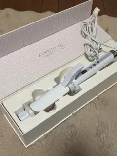 KINUJO カールヘアアイロン 38mm ホワイト 箱付き