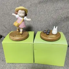 小トトロ＆クロスケ となりのトトロ　めいちゃん 磁器ドールコレクション　希少 小トトロ＆クロスケ となりのトトロ めいちゃん 磁器ドール