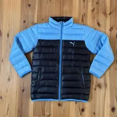 PUMA ダウンジャケット　150 黒・水色