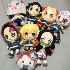 鬼滅の刃 chibi ぬいぐるみ 7体セット 煉獄 天元 冨岡 伊之助 禰豆子