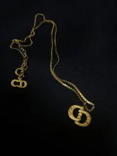 Christian Dior vintage ゴールドネックレス