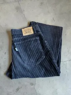 ヴィンテージ　リーバイス 太畝　コーデュロイ　ワイドパンツ　Levi’s 黒