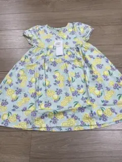 any FAMレモン柄コットンワンピース 120