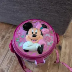 ミニーマウス プラスチックカップ ストラップ付き
