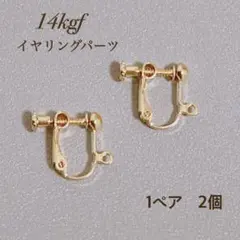 新商品　高品質　14kgf イヤリング　1ペア 2個 ネジバネ式　金具