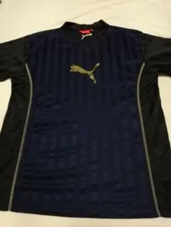 PUMA プーマストライプ Tシャツ　紺色　160cm