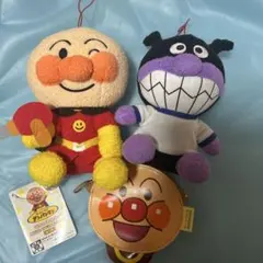 アンパンマン バイキンマン ぬいぐるみセット アンパンマンポーチおまけ付き