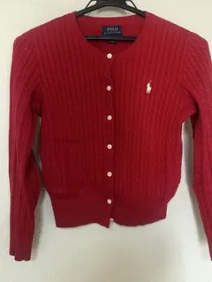 POLO RALPH LAUREN 赤 カーディガン