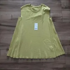 アーバンリサーチ　イエロー ノースリーブチュニック セーター