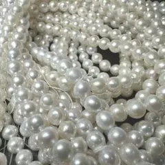 K18留め具 ♡ 天然小粒淡水桜色ベビーパールネックレス 刻印あり 
